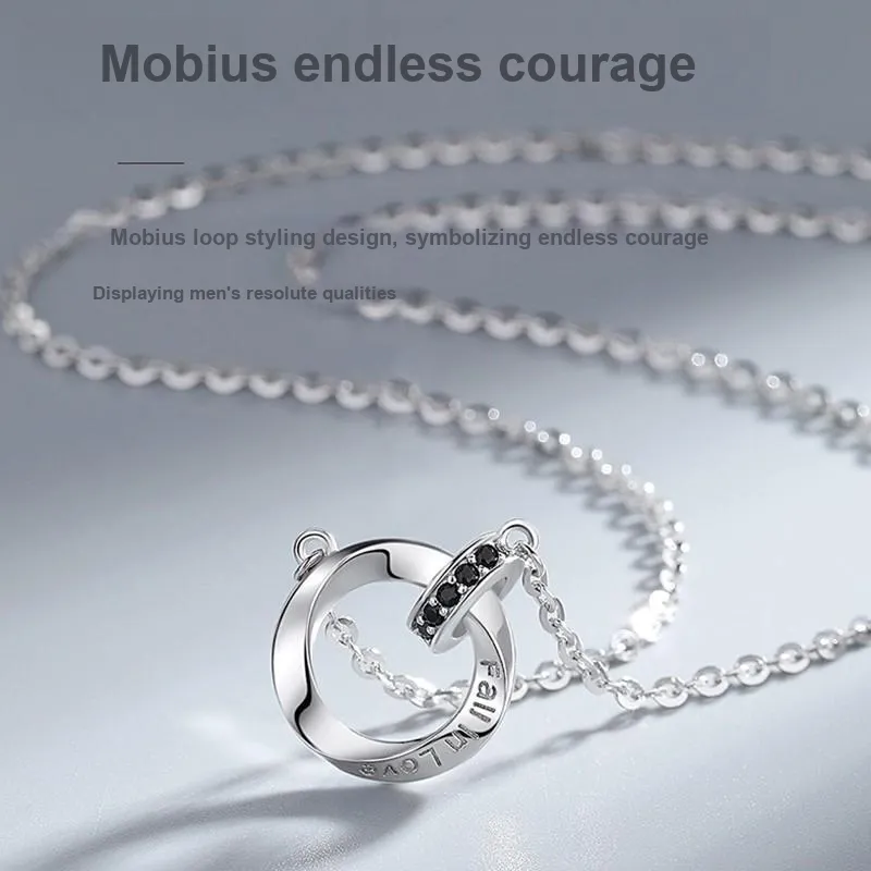 ALLOVE S925 Silver Necklaces Unisex-3