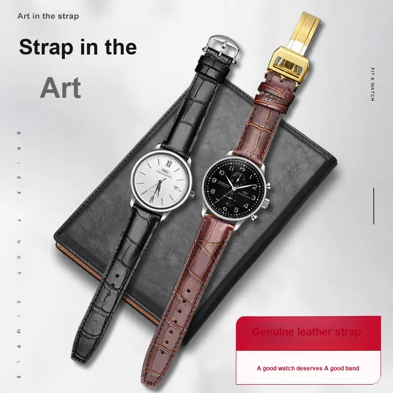 SHIRUI Global Compatibility Watch Band 20/22mm Genuine Leather Material-22
