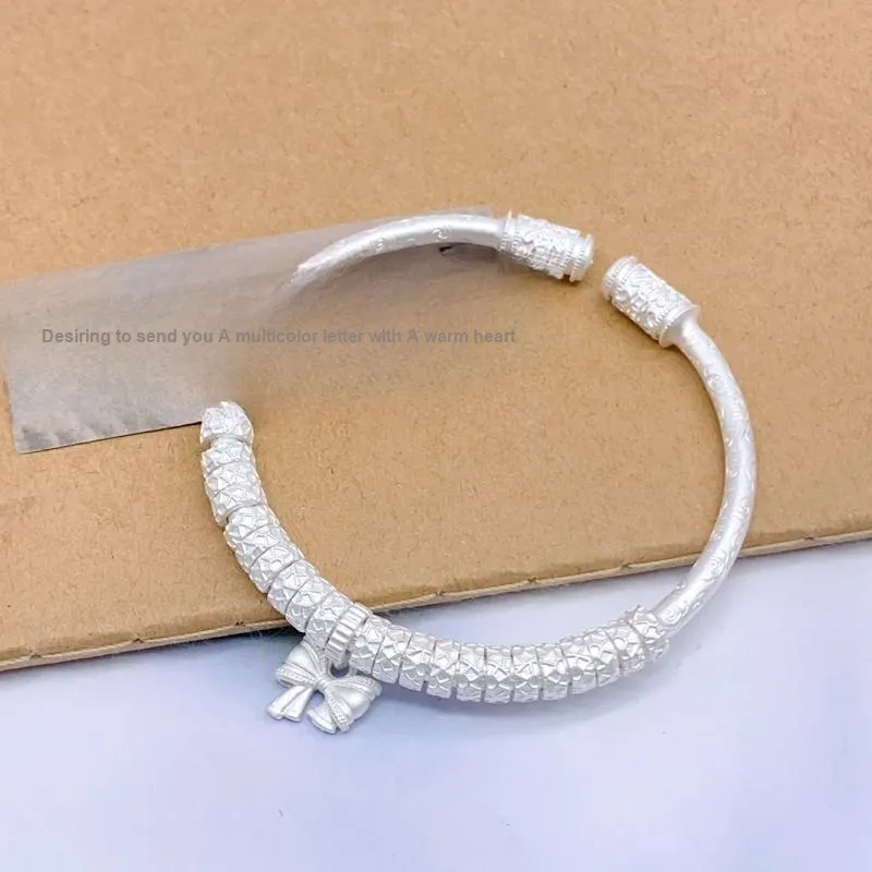 RURA S999 Fine Silver Bangles Women's Silver-4