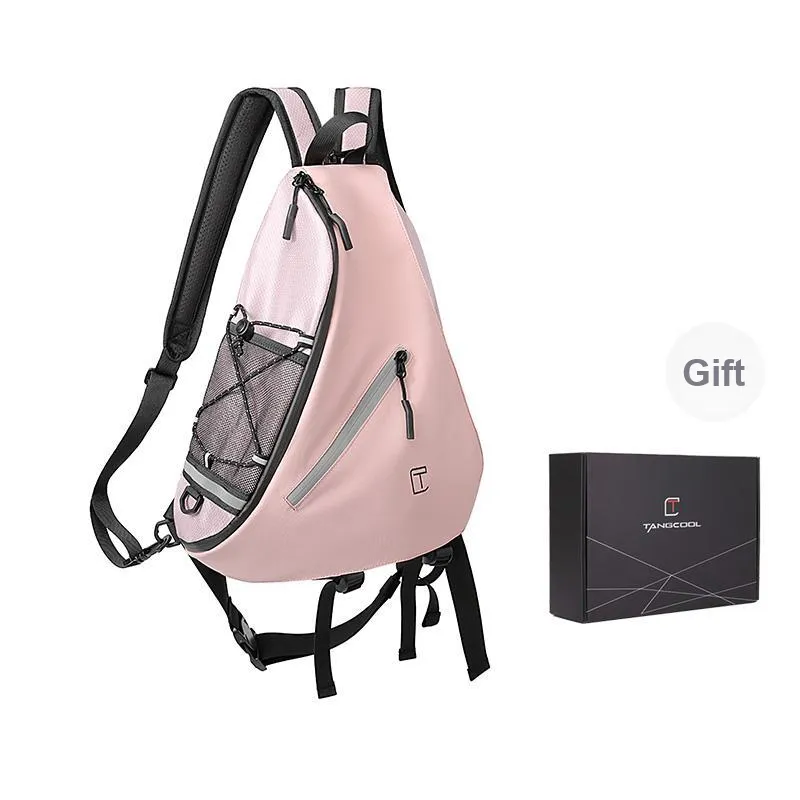 TANGCOOL Oxford Crossbody Bag, Shoulder Bag, Backpack Regular Unisex Black/Gray/Pink-20