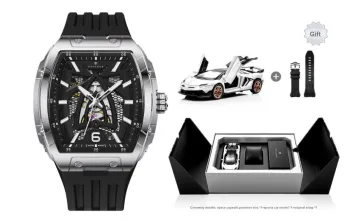 PONIGER Automatic Mechanical Movement Watch Men's Watches Black Dial