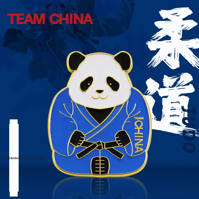 TEAM CHINA National Team 2023 World Judo Championships Commemoration Badge IP Merch-4