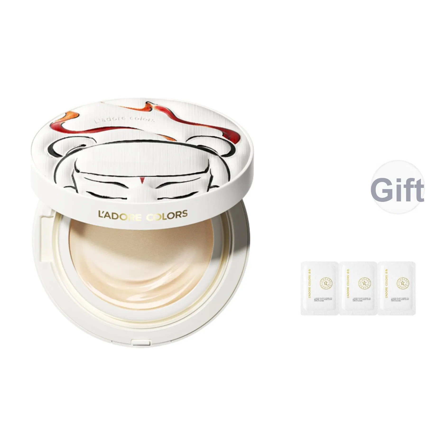 LAOSE x Ne Zha Двойная кожа молоко воздушные подушки