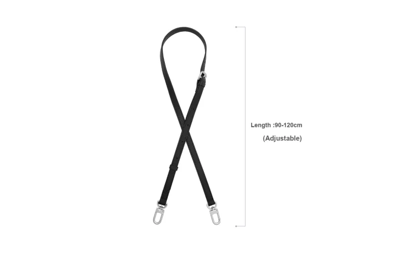 Lan Bao Fan Microfiber, Polyurethane Bag Strap Women's Black-1