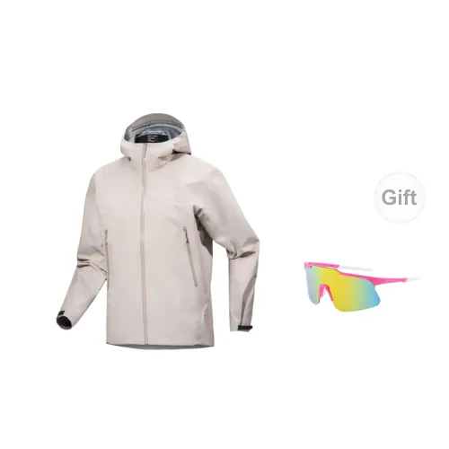 Arcteryx Beta Series Windbreaker Jackets Men Elegant Brown+Glasses