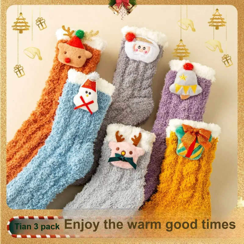 Yalu Mid Calf Socks Women's 3 Pack-1