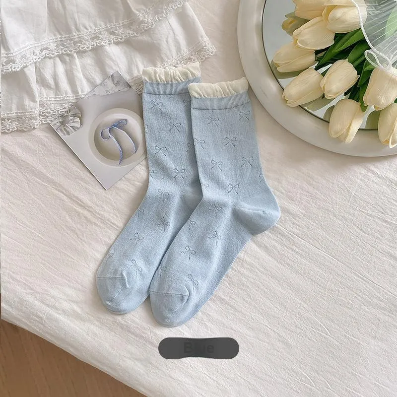 Gentle Welcome Mid Calf Socks Unisex Combo Set-14