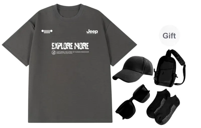 Jeep T Shirt Unisex Included Comes With Travel Set-11