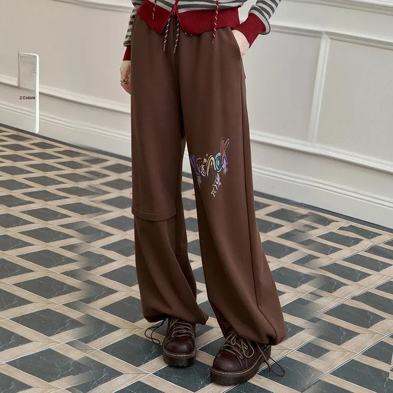 ELF SACK Printed Casual Sports Sweatpants Women's-5