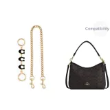 Black 3C+Decorative Chain 47cm-Gold-Tone