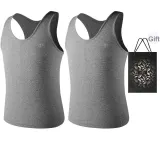 Loose Fit 2 Pack (Heather Gray+Heather Gray) 2 Pcs, Easy to Wash!