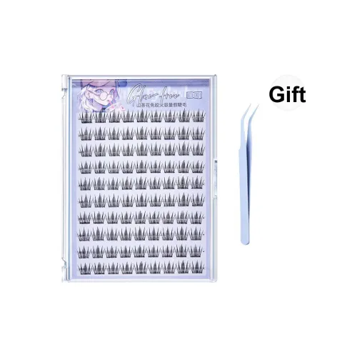 BQI Камелия Нет Клей Большой объем Искусственные ресницы Один кластер EFFORTLESS Trilogy