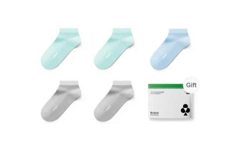YOUKESHU Socks Gift Box Women's 5 Pack-28