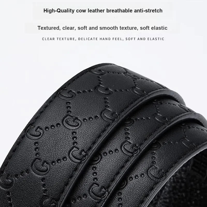 ROBINHOOD Top Grain Leather Belts Men's 3.5cm-4