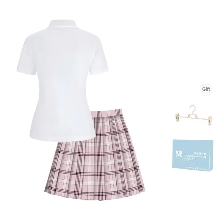 Ice Cream And Whale Summer Skirt Set Women's Gift Box Set-1