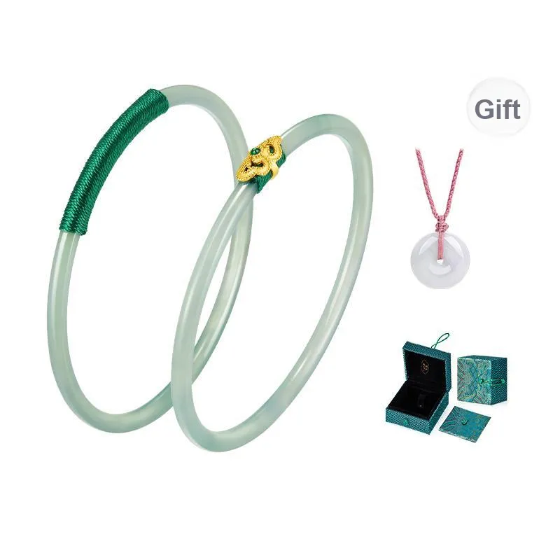 MAMADESHOUHU Agate Luxury Premium Jade Bangle Women's-6