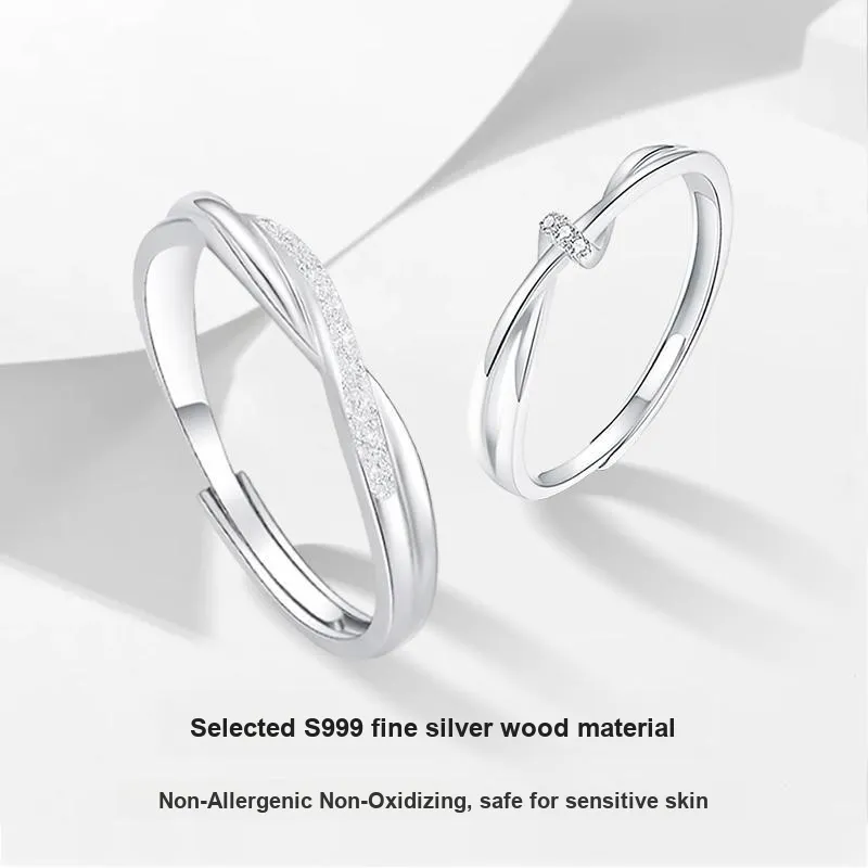 MISS TOOYA S999 Fine Silver Rings Unisex-2