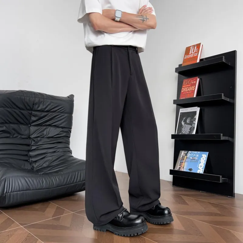 HAPPY PARTY Casual Pants Unisex Black-4