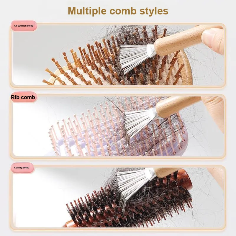 Goodgudi Comb Cleaning Hair Cleaner Small Brushes Airbag Massage Comb Rollers Comb Washed-2
