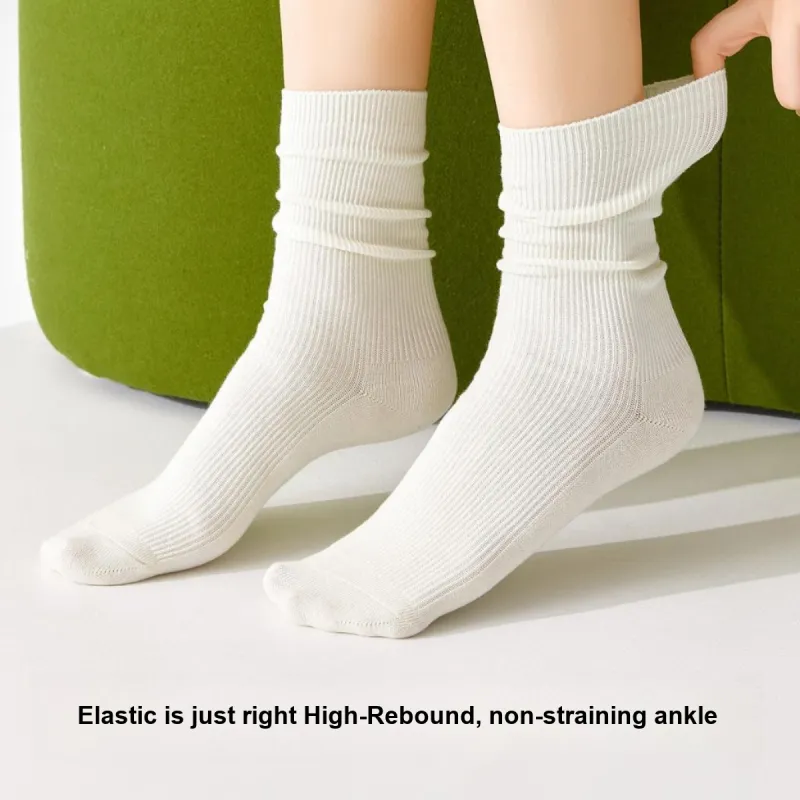 Temooues Mid Calf Socks Women's 5 Pack-2