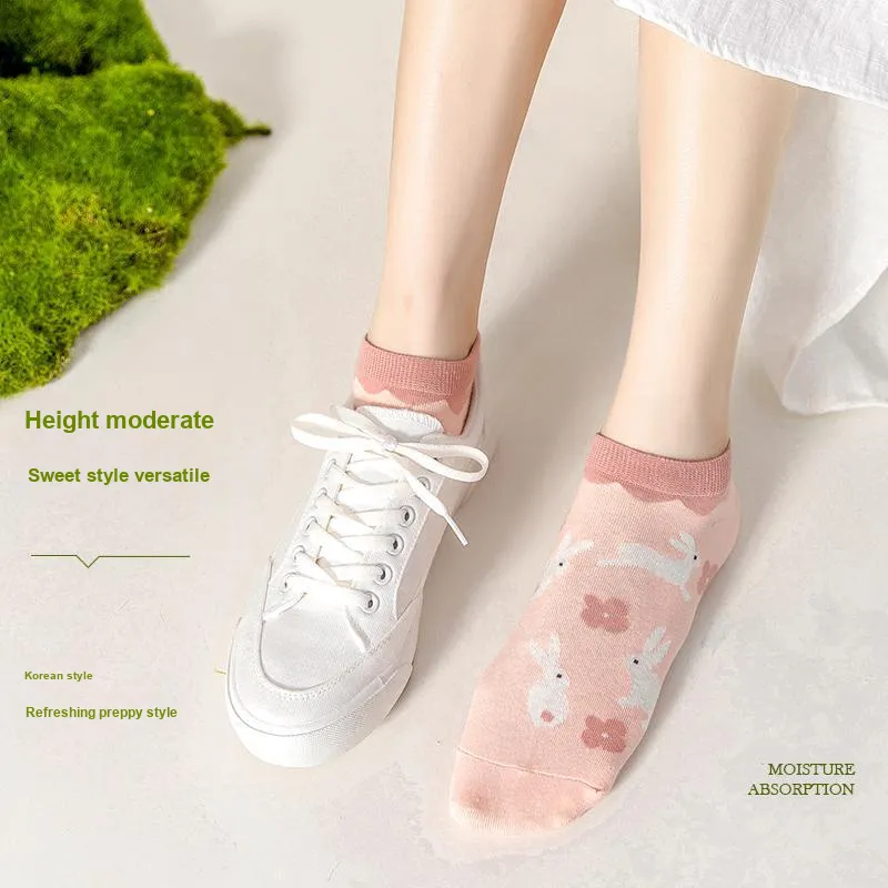 The Temptation Of The Muse Ankle Socks Women's 5 Pack-11