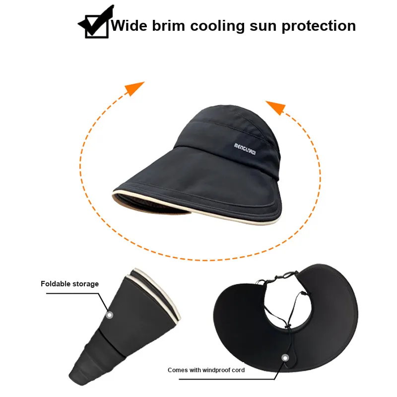TUCANO Polyester Sun Protection Hats Unisex-6