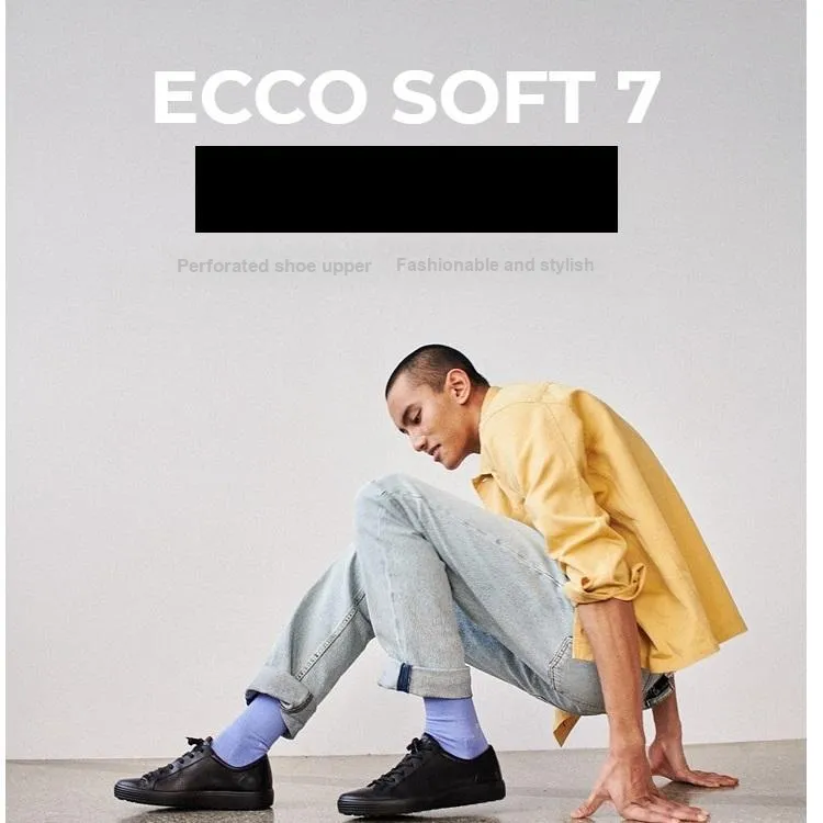 Ecco Soft Cool Size 7 Collection Stylish Skateboarding Shoes Men's Black-5