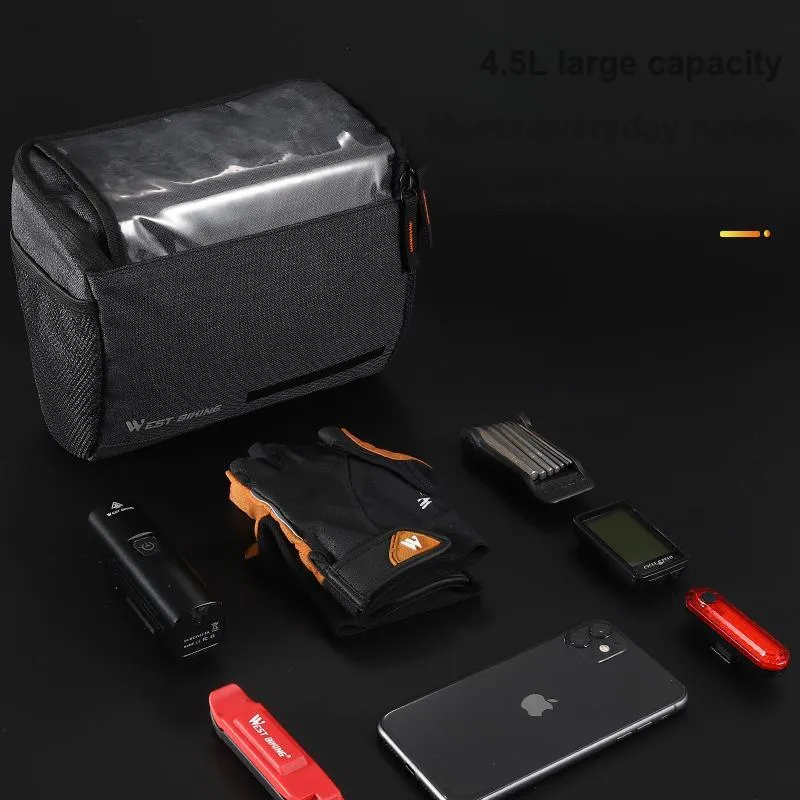WEST BIKING Bicycle Handlebar Bag Cycling Sports Unisex Polyester-1