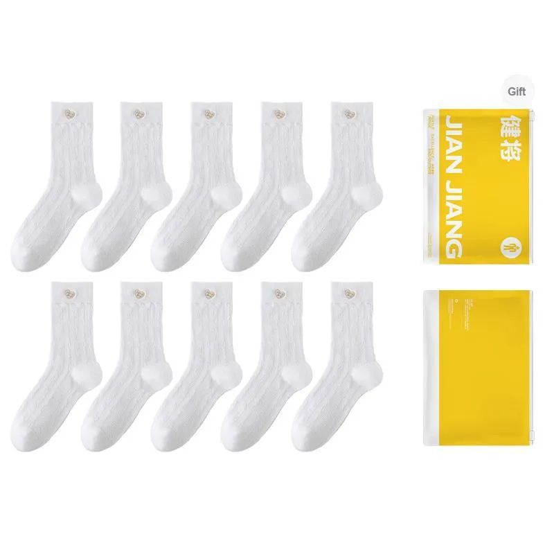 Master Mid Calf Socks Women's Shopping Bag Combo Set-21