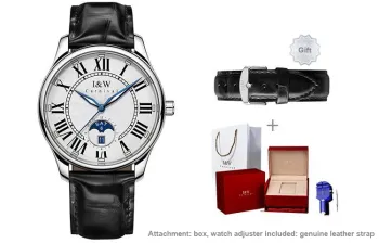 I&W CARNIVAL HWGUOJI Automatic Mechanical Movement Watch Men's Watches White Dial