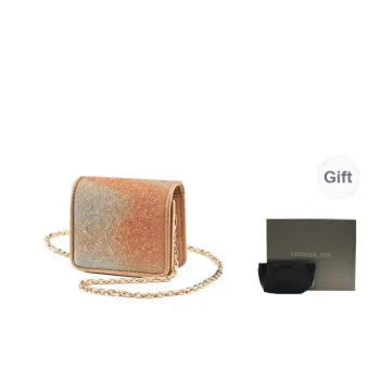 URANOLITH Cow Leather Crossbody Bag, Shoulder Bag Mini Women's Orange Branch/Sapphire/Night Shadow Black