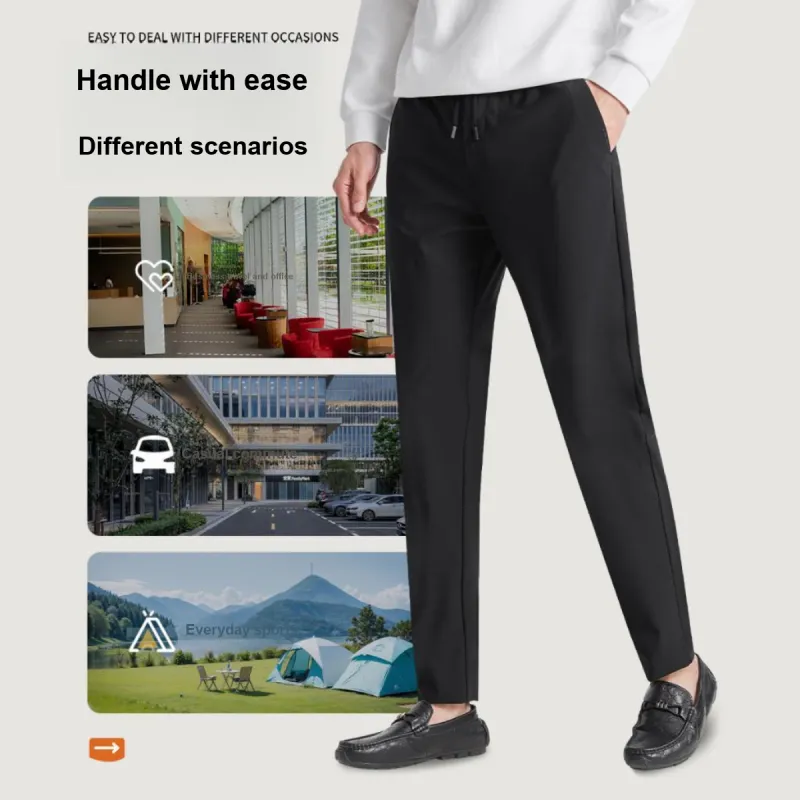LESS IS MORE SS25 Casual Pants Men's Black-7