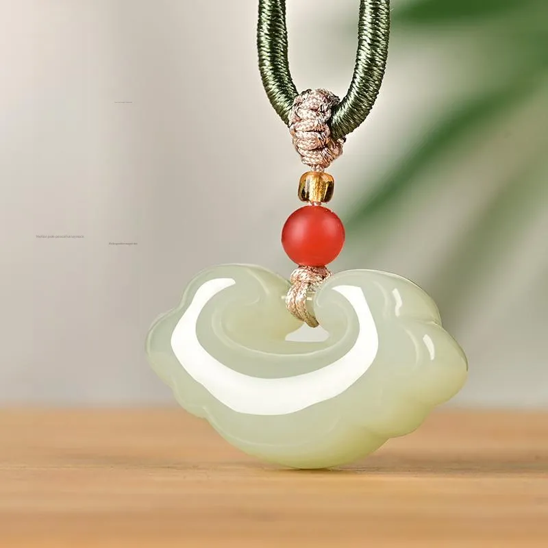 KUNYUYAO Hetian Jade Pendants White Jade Unisex-59