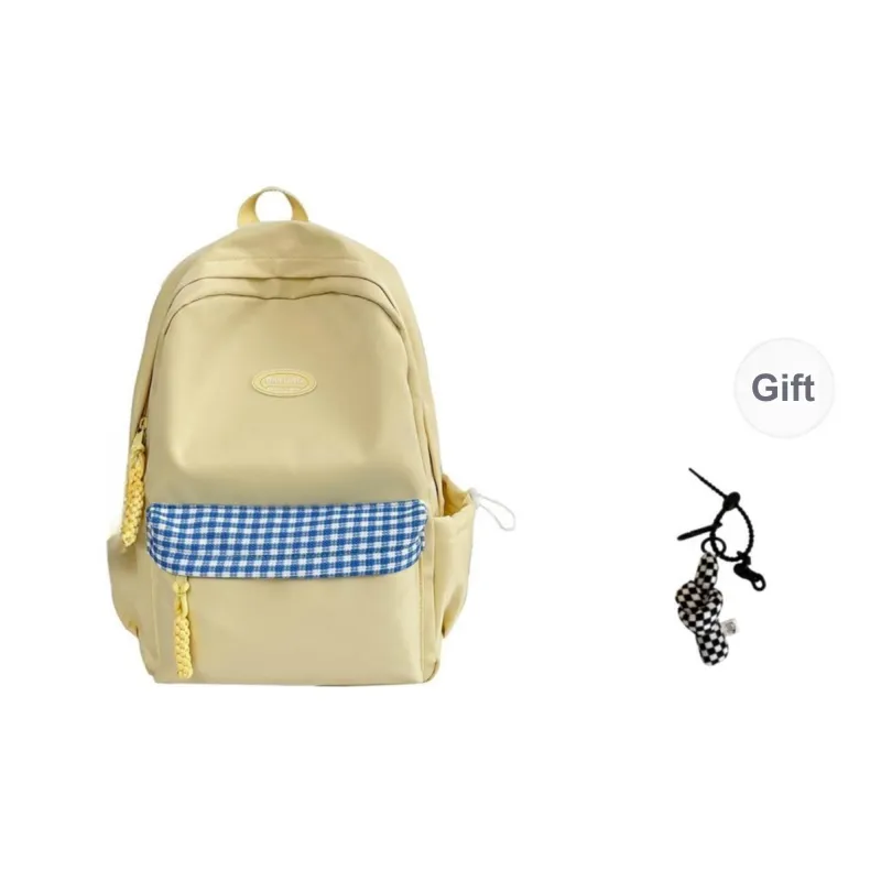 Yalu Nylon Backpack Unisex White/Black/Yellow/Orange/Green-25