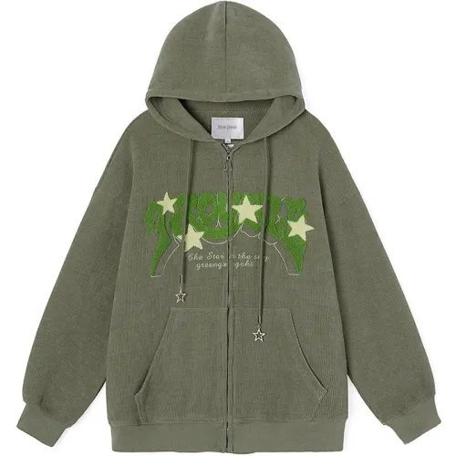 TOUCH Cropped Coats Women's Light Army Green