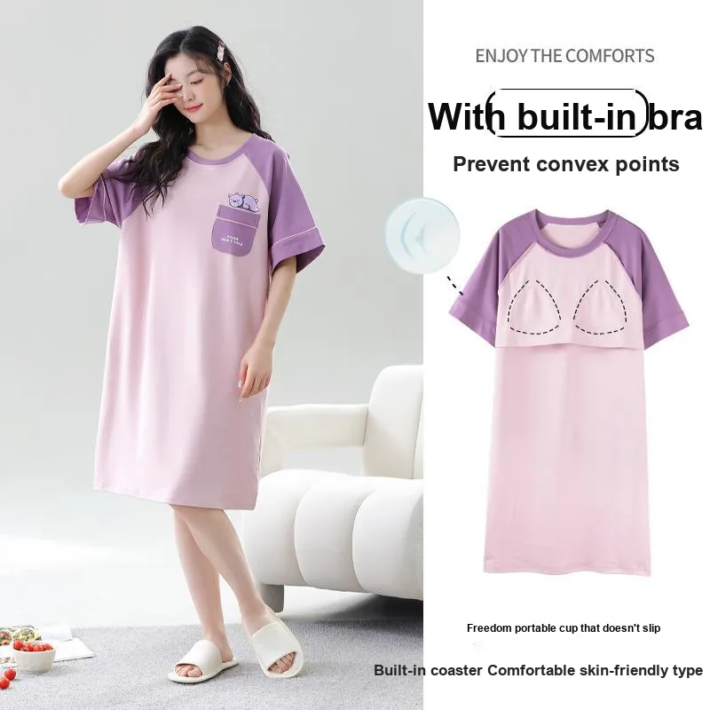 JINXU Women's Nightgowns-1