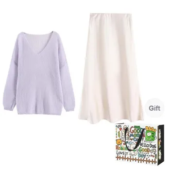 Dippanis Two Piece Skirt Sets Women's