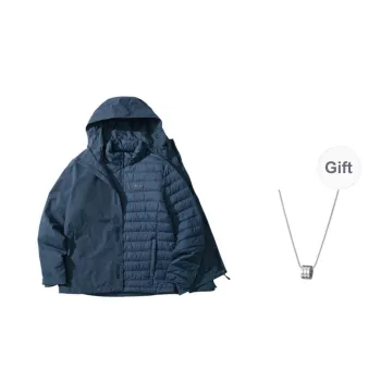 JACK WOLFSKIN Windbreaker Jackets Men Midnight Dark Blue+Accessory