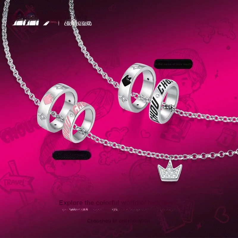 CHOW TAI SENG S925 Silver Necklaces Unisex-12
