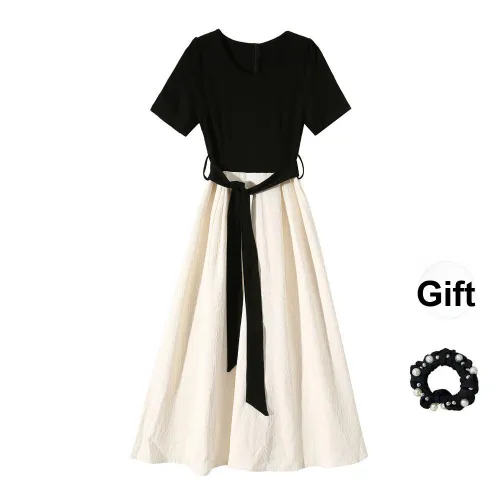 JSUHH Короткий рукав Платье Женское