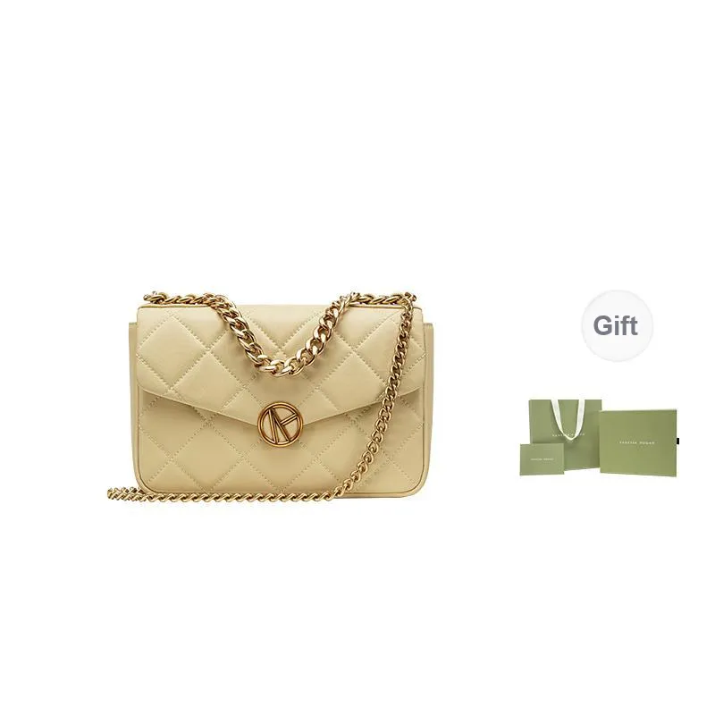 VANESSA HOGAN Cow Leather Handbag Shoulder Bag Crossbody Bag Regular Women's Custard-0