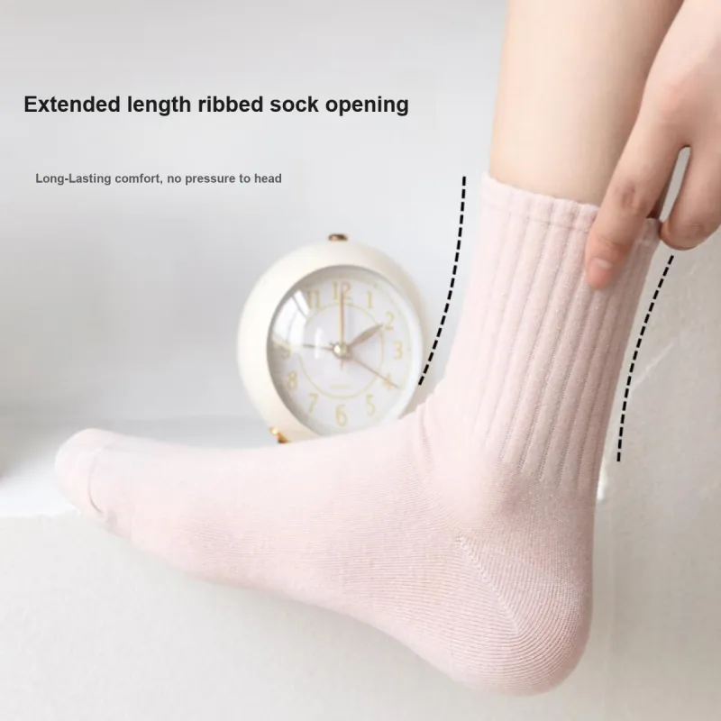 Caramella Mid Calf Socks Women's 4 Pack Mixed Color-3