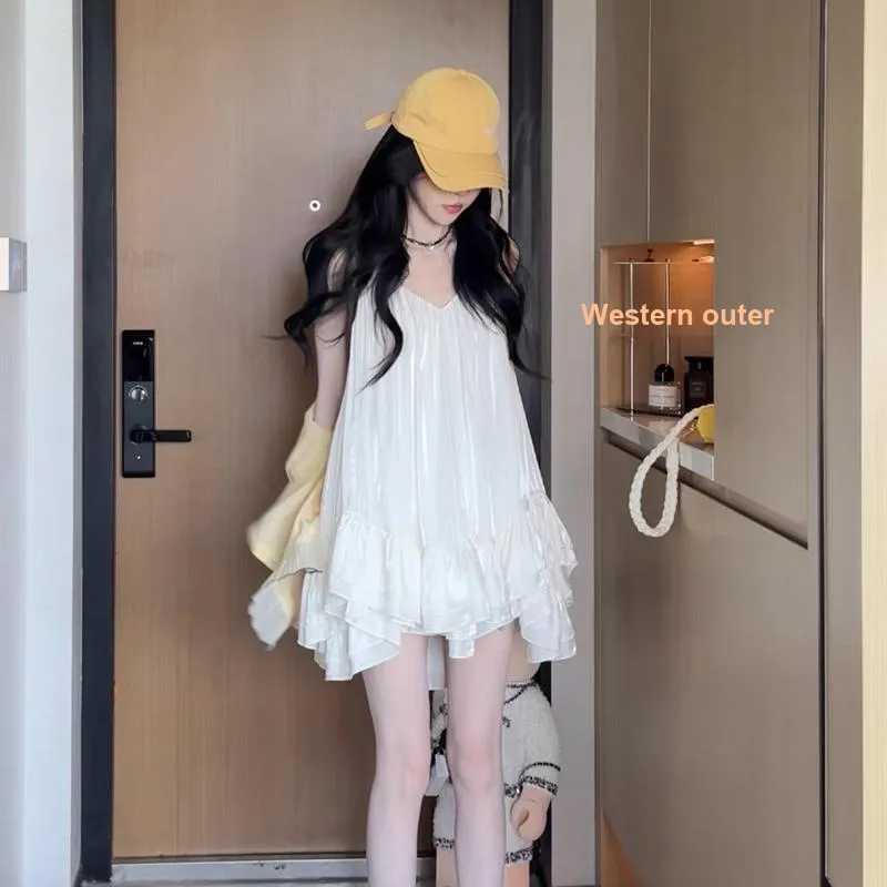 GUOZHEN Slip Dresses Women's-9