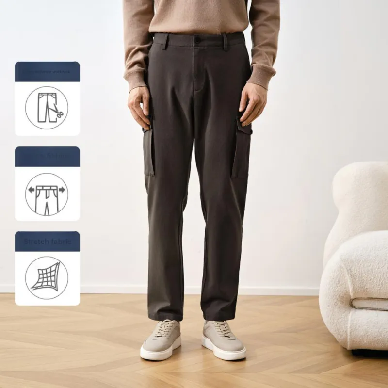 GOLDLION FW24 Straight Fit Elastic Cuff Cargo Pants Men's Multiple Colors-4
