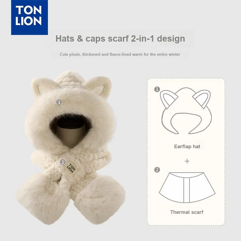 Tonlion Polyester Beanies Women's-1