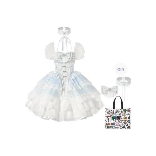 SOIE Короткое платье с короткими рукавами женское