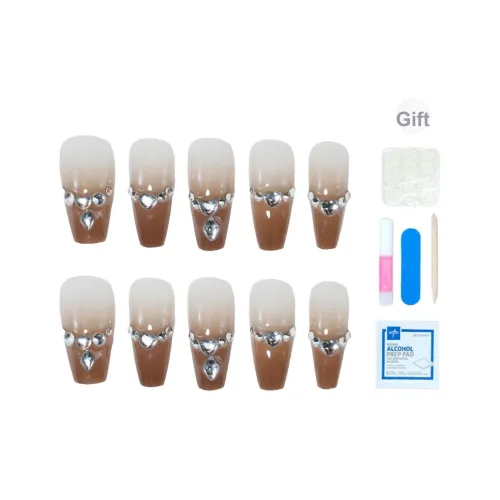 MAXFINE Маккиато Кристальный Ледяной Искусственные Ногти MID Длина Матовый Pure And Тонкий SHINE 28мм