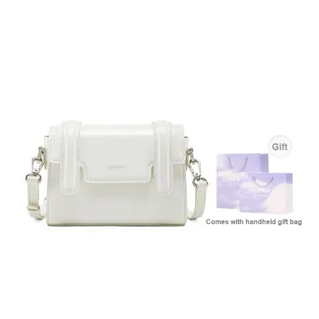 Teenmix Synthetic Leather With Cow Leather Satchel Bag Shoulder Bag Regular Women's Black/White