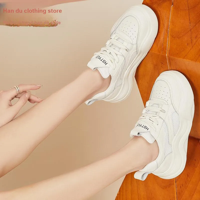 HSTYLE Fashion Versatile Cushioning Wear-Resistant Chunky Sneakers-2