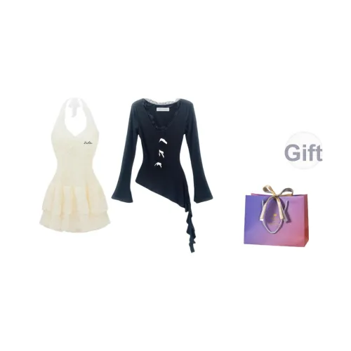 ZWTX STUDIO Комплект с юбкой Женские Абрикос